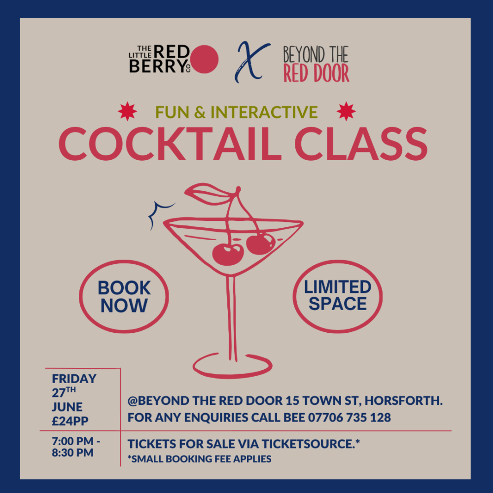 Shake Up Your Weekend: Join Us for a Cocktail Class at Beyond The Red Door!